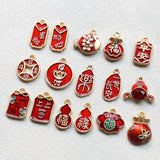 Chinese Character Charms 10pcs/lot, DIY Jewelry Making Accessories