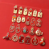 Chinese Character Charms 10pcs/lot, DIY Jewelry Making Accessories