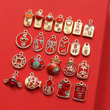 Chinese Character Charms 10pcs/lot, DIY Jewelry Making Accessories