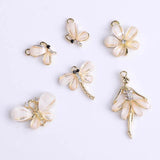 10 Metal Dragonfly Butterfly Pendant Charms for DIY Jewelry Making