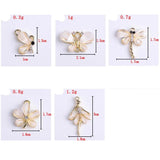 10 Metal Dragonfly Butterfly Pendant Charms for DIY Jewelry Making