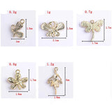 10 Metal Dragonfly Butterfly Pendant Charms for DIY Jewelry Making