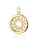 3pcs/Lot Copper Zircon Charms for DIY Jewelry Making