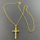 24k Cross Necklace Plated Jewelry for Couples