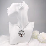 Tree of Life Family Custom Name Pendant Necklace Stainless Steel