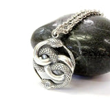 Auryn Double Ouroboros Snake Pendant Necklace Charm