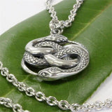 Auryn Double Ouroboros Snake Pendant Necklace Charm