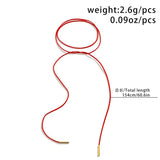 Korea Long Rope Choker Necklace Gothic Velvet Steampunk Collar For Women