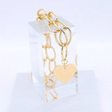 Big Heart Love Pendant Chain Choker Collar Necklace for Women Girls