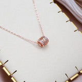 Rose Gold Waist Necklace for Women 585 Fine Jewelry Long Pendant