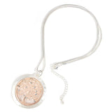 Stylish Tree of Life Pendant Necklace Adjustable Long Snake Chain