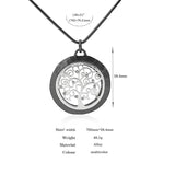 Stylish Tree of Life Pendant Necklace Adjustable Long Snake Chain