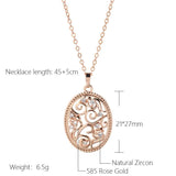 Vintage Flower Pendant Necklace 585 Rose Fine Jewelry