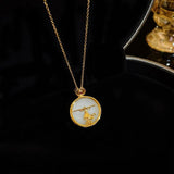 Irregular Oval Letter Pendant Necklace For Women Personality