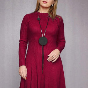 Rubber Long Pendant Necklace Women Sweater Chain Jewelry