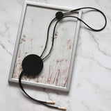Rubber Long Pendant Necklace Women Sweater Chain Jewelry