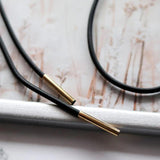 Rubber Long Pendant Necklace Women Sweater Chain Jewelry