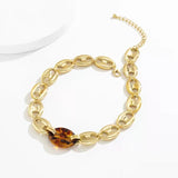 Hip Hop Clavicle Necklace for Women - Egirl Pig Nose Buckle Chain