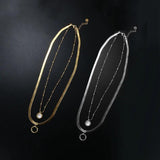 ZMFashion Layered Snakes Chains Necklace With Shell Roman Numerals Wolf Pendant