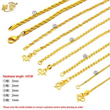 Dubai Heart Necklace Women Girls Love Charm Pendant Chain Bridal Wedding Jewelry