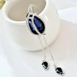 Tulip Long Chain Necklace Women Flower Pendant Statement Jewelry