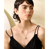 Heart Long Pendant Stainless Steel Pull-out Type Necklace