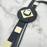Rubber Jewelry Gothic Sweater Chains Big Necklaces Women Long Necklace