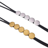 Long Statement Necklace Wood Jewelry Rubber Sweater Chain Women