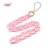Colorful Acrylic Phone Chains for Women - Halter Neck Cellphone Strap