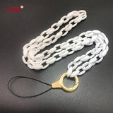 Colorful Acrylic Phone Chains for Women - Halter Neck Cellphone Strap