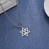 Shamash Menorah w/ Star of David Necklace for Faith, Hanukkah & Sabbath