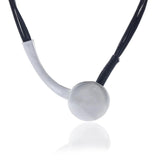 Big Round Metal Pendant Necklace Women Jewelry