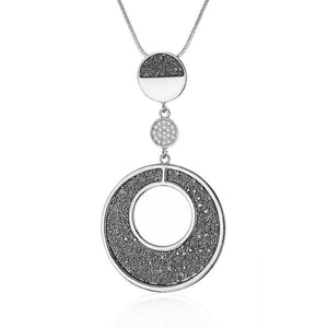 Crystal Pendant Long Necklace Chain Jewelry for Women