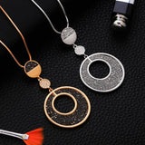 Crystal Pendant Long Necklace Chain Jewelry for Women