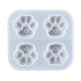 Cat Paw Keychain Silicone Mold for Epoxy Resin DIY