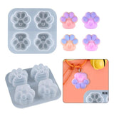 Cat Paw Keychain Silicone Mold for Epoxy Resin DIY