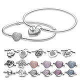 925 Silver Snake Bracelet Lockpad Castle Charm DIY Charm Bracelet