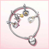 925 Silver Snake Bracelet Lockpad Castle Charm DIY Charm Bracelet