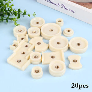 20Pcs Watch Crystal Back Case Cover Screw Press Presser Close Dies Kit