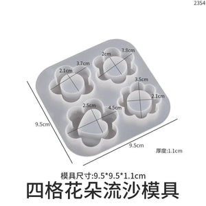 Sakura Hollow Flower Pendant Silicone Mold for Epoxy Resin Shaker Jewelry