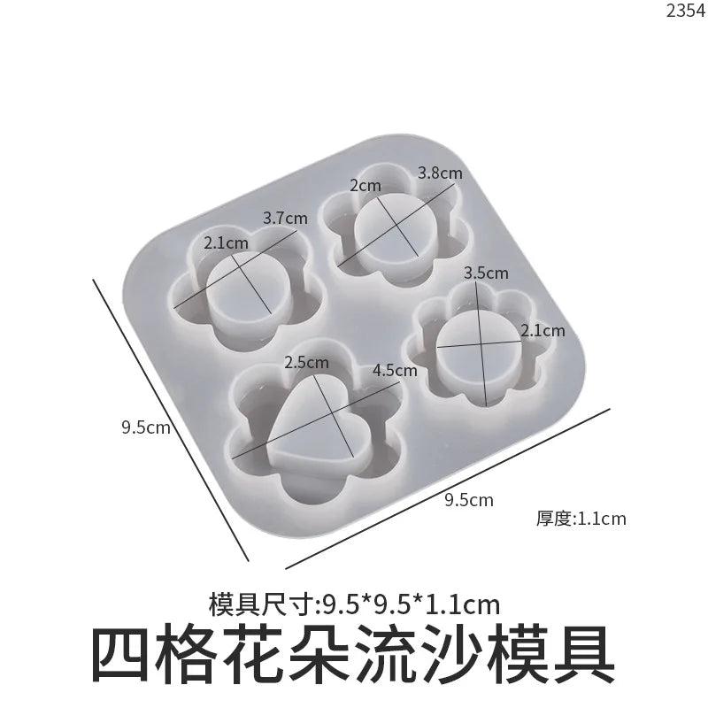 Sakura Hollow Flower Pendant Silicone Mold for Epoxy Resin Shaker Jewelry