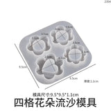 Sakura Hollow Flower Pendant Silicone Mold for Epoxy Resin Shaker Jewelry