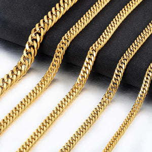 Men's Stainless Steel Cuban Chain Hip-Hop Jewelry