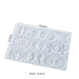 Earring Pendant Resin Casting Mold DIY Necklace Keychain