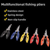 Multiuse Braid Scissor Fishing Plier Tool Hook Remover Split Ring Opener Tackle