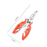 Multiuse Braid Scissor Fishing Plier Tool Hook Remover Split Ring Opener Tackle