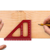 Woodworking Square Protractor Miter Triangle Ruler