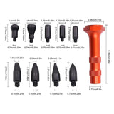 Dent Removal Tools Dent Repair Kit Tap Down Tools 9 Heads Tips Rubber Hammer