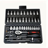 46pcs Socket Wrench Set Car Repair Tool Ratchet Screwdriver Combination