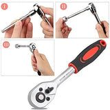46pcs Socket Wrench Set Car Repair Tool Ratchet Screwdriver Combination